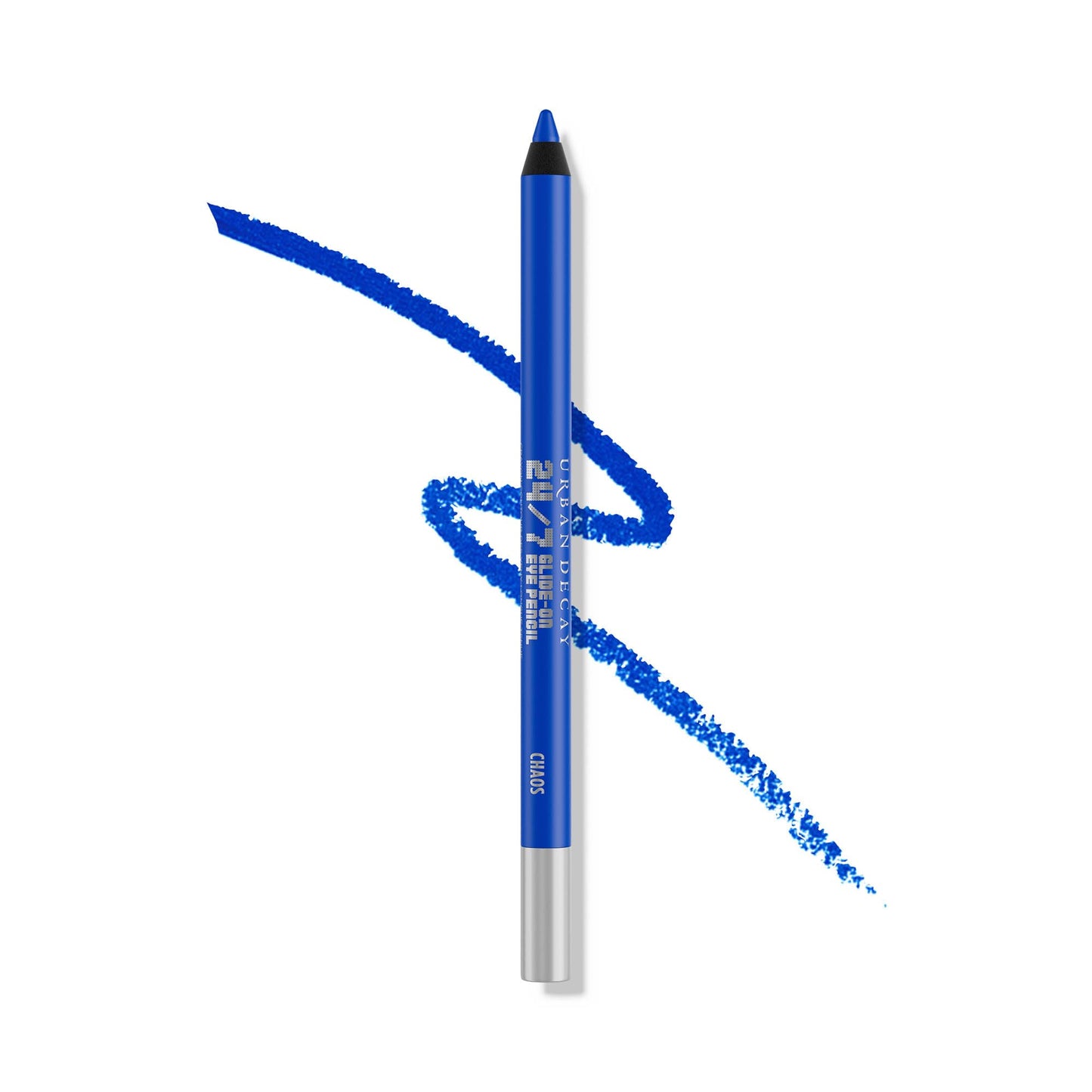 URBAN DECAY 24/7 Glide-On Waterproof Eyeliner Pencil (Chaos - Cobalt Blue Matte) - Smudge-Proof, Transfer-Proof, Smooth No-Tug Formula
