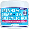 ENVISHA Urea Cream 42 Percent for Feet - 42% Urea Foot Cream with 2% Salicylic Acid - For Feet, Hands, Heels, Elbows, Nails & Knees - 4 oz
