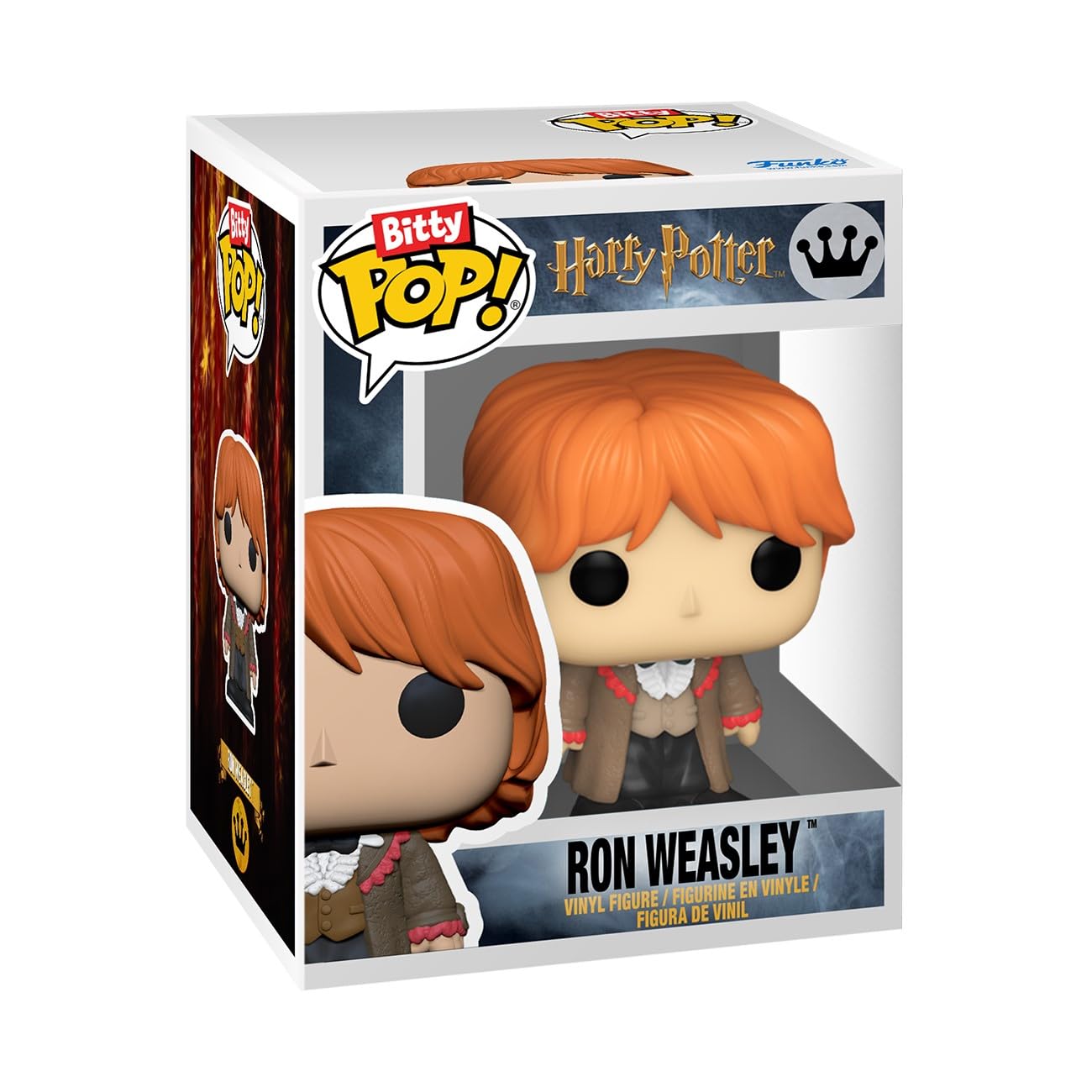 Funko Bitty POP HP GOF - Ron, 4-Pack and A Surprise Mystery Mini Figure - 0.9 Inch (2.2 Cm) - Harry Potter Collectable - Stackable Display Shelf…