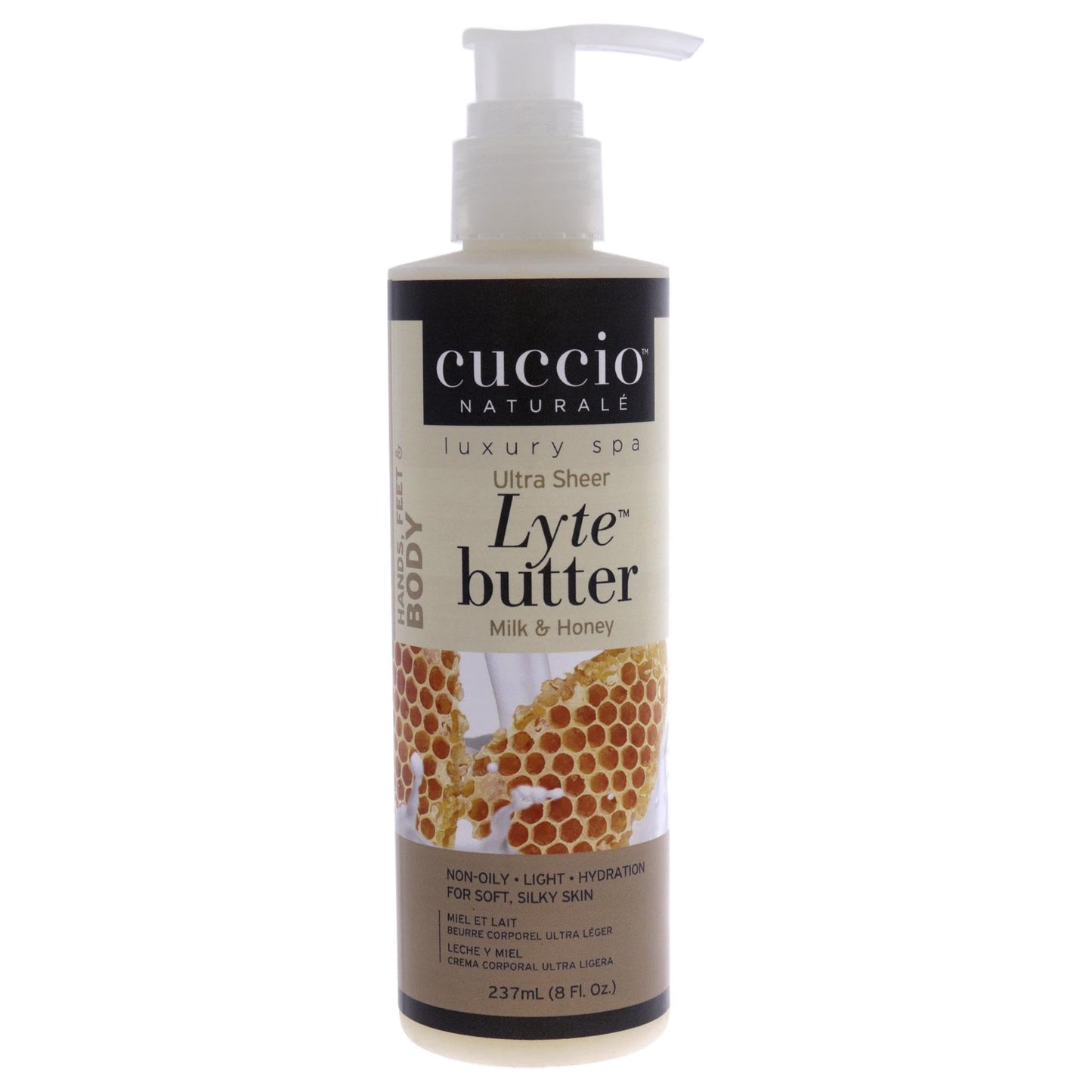Cuccio Naturale Lyte Ultra-Sheer Body Butter - Replenishing Scented Moisturizer Cream - Deep Hydration To Repair Dry Skin - All Natural, Cruelty-Free
