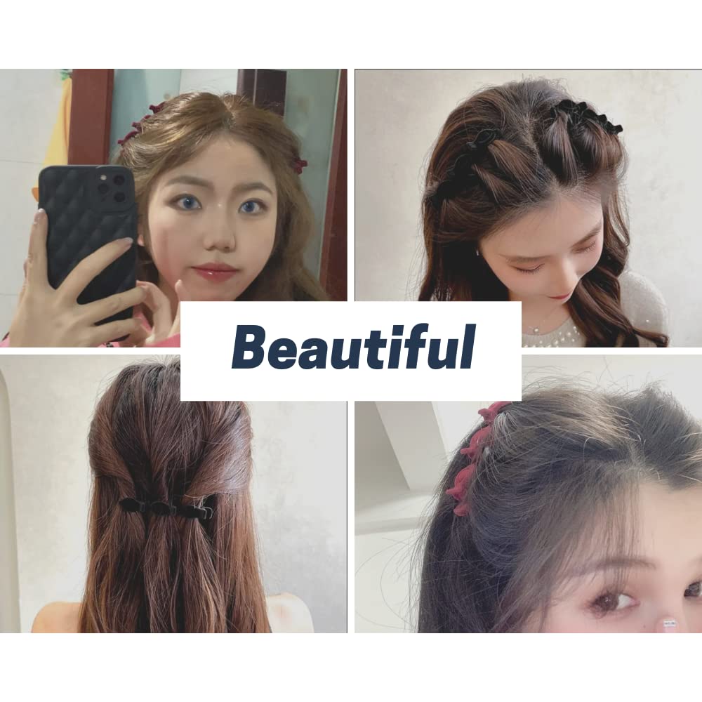 Braided Hair Clips Hair Accessories For Styling Lift Up Style Triple Hair Clip For Women and Girls (Style1-3Pcs)