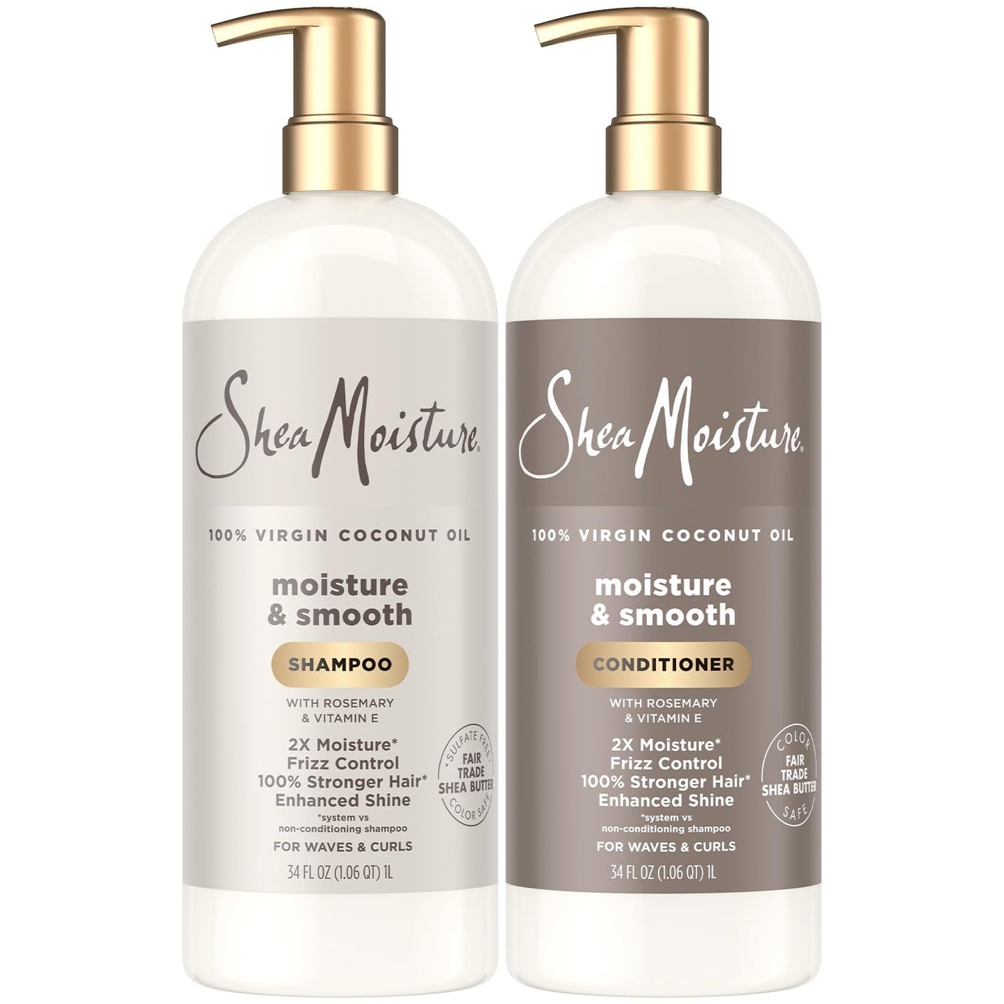 SheaMoisture Shampoo & Conditioner Set, Moisture & Smooth, 34 Oz Ea Beauty and Personal Care Shea Moisture