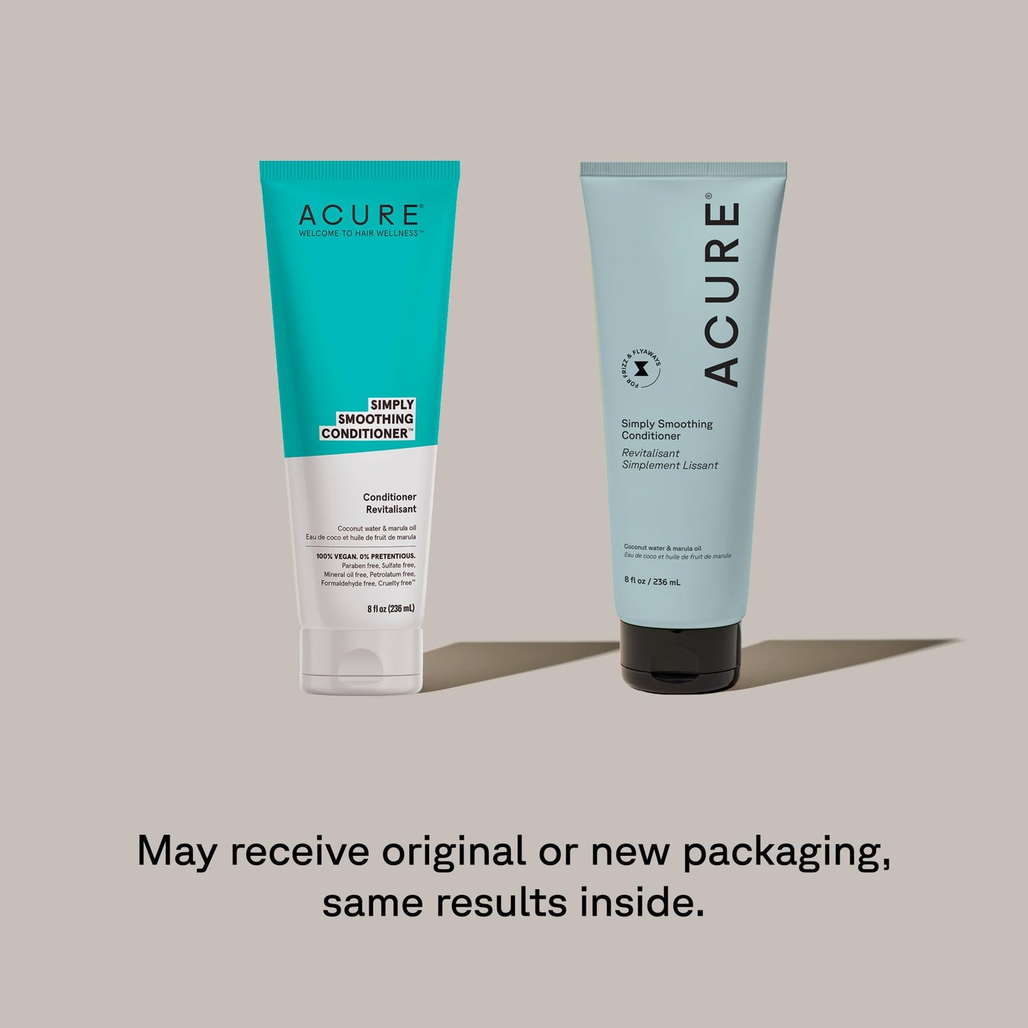 Acure Simply Smoothing Conditioner - Hydrating & Moisturizing Conditioner for Women & Men, Detangling & Softening for Dry, Frizzy, Damaged, Thin