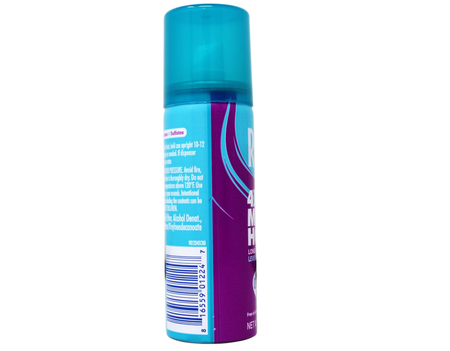 Rave Hairspray 4x Mega Aerosal Travel Size 1.5 oz, Pack of 6