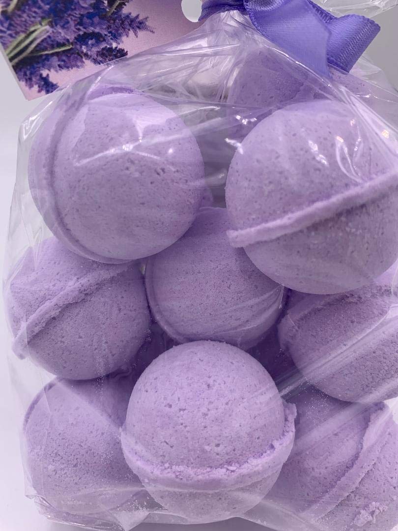 SpaPure LAVENDER MINT Bath Bomb -14 Bath Fizzies with Shea Butter, Ultra Moisturizing (12 Oz) ...Great for Dry Skin (Lavender Mint)