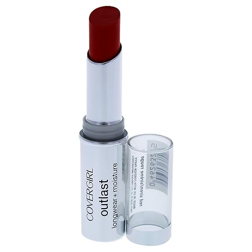 COVERGIRL Outlast Longwear Lipstick Red Siren 915, .12 oz