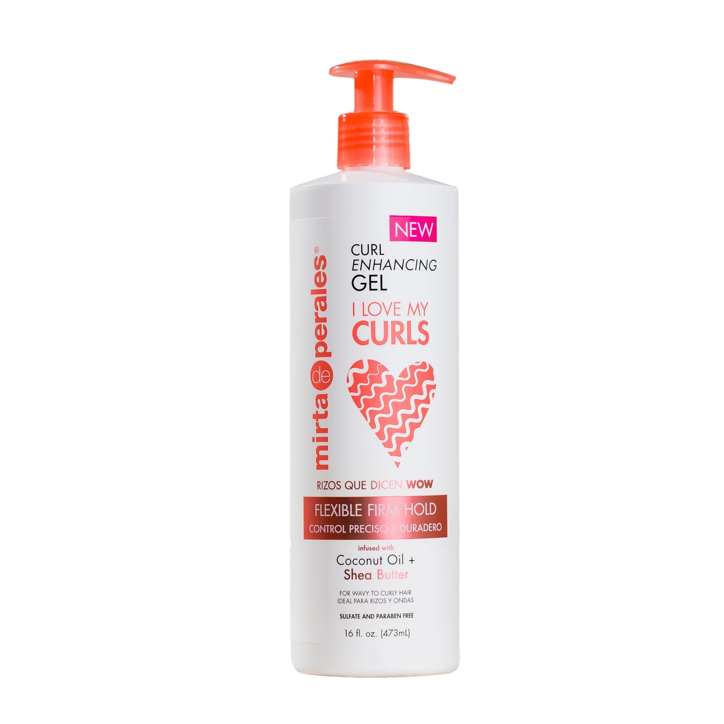 Mirta de Perales I Love My Curls Curl Enhancing Gel for Curly & Coily Hair | Hydrating Coconut & Shea Butter Gel for Frizz Control & Flexible Hold |