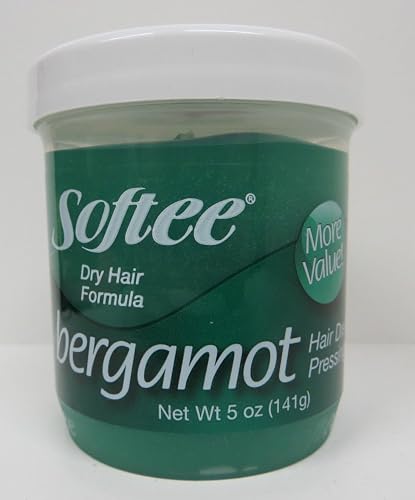 Softee Bergamot Hair Dress and Pressing Oil, 5 Ounce