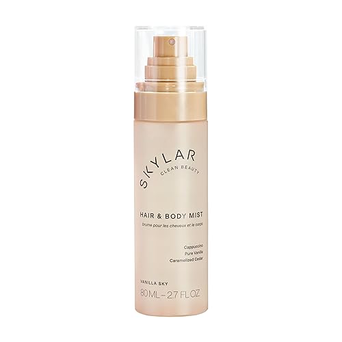 Skylar Vanilla Sky Hair & Body Mist | Hypoallergenic & Clean Fragrance | Vegan, Cruelty Free, and Safe For Sensitive Skin | 80 ML, 2.7 Fl Oz