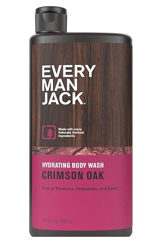 EVERY MAN JACK Crimson Oak Body Wash, 16.9 FZ