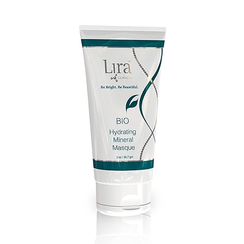 Lira Clinical BIO Hydrating Mineral Masque - Intense Nourishing Mineral Facial Mask with Hyaluronic Acid, Vitamin C & Green Tea - Anti-acne