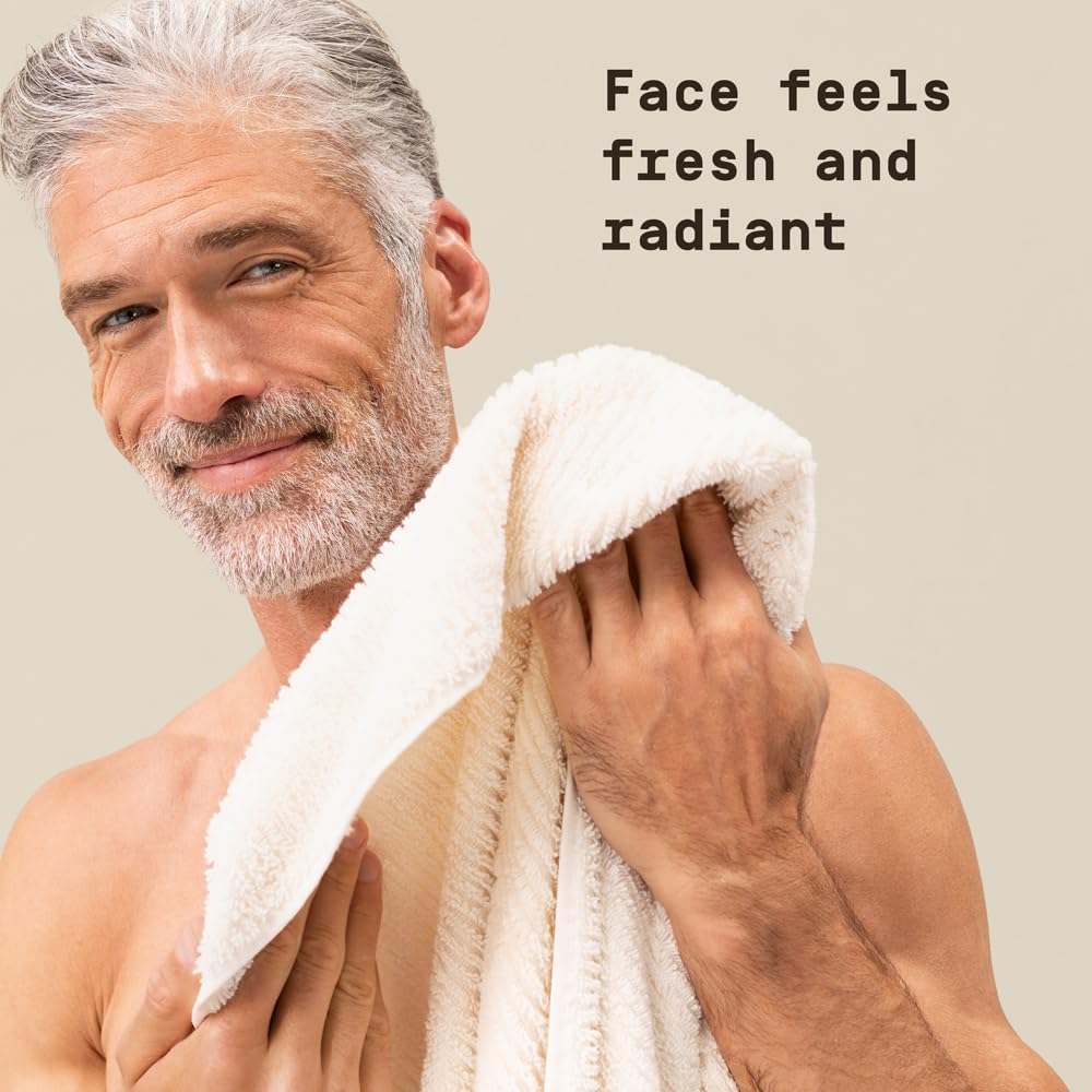 PAPATUI by Dwayne Johnson Men's Face Exfoliating Scrub, Unscented Facial Cleanser, Smooths Skin Texture, Fine Lines & Wrinkles, with Peptides