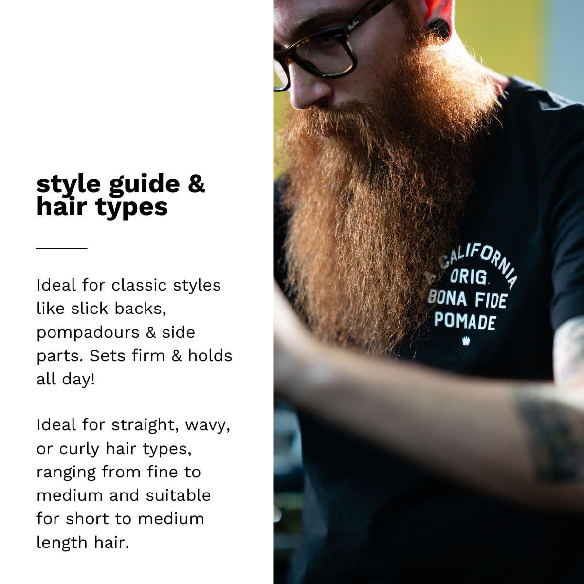Bona Fide Pomade, Original Hold 4 oz. | Medium Hold, High Shine, Water-Based Pomade, Non-Flaking Easy to Wash Out Formula, Pink Grapefruit Fragrance