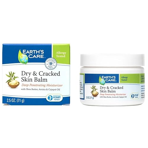 Earth's Care Dry and Cracked Skin Balm, Allergy-Tested, No Parabens, Colors or Fragrances, 2.5 OZ.
