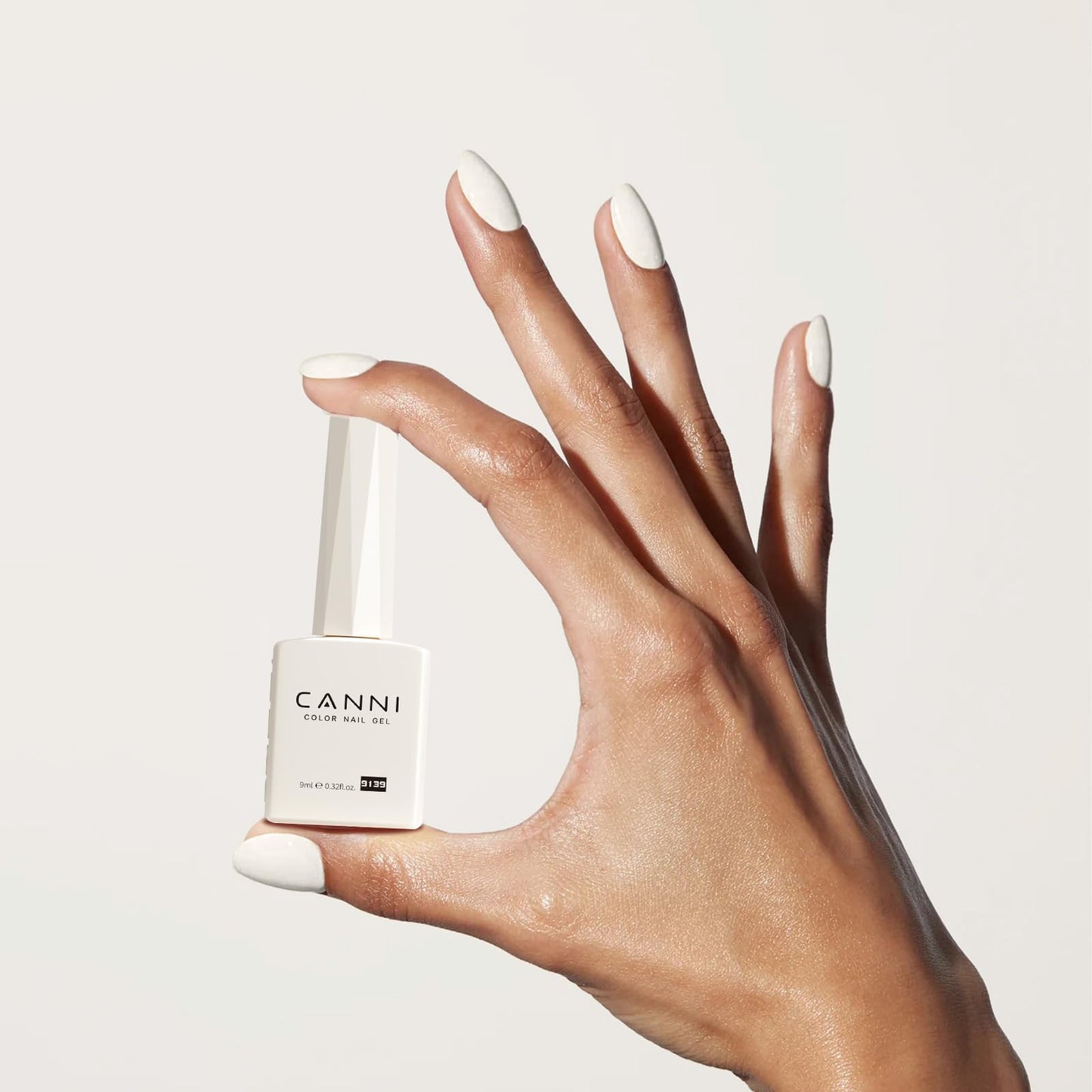 CANNI Milky White Gel Nail Polish, 1Pcs White Gel Polish Color Nail Polish High Gloss Soak Off U V Nail Manicure Salon DIY at Home Beauty and Personal Care CANNI
