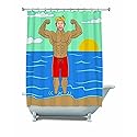 BigMouth Inc in The Buff Shower Curtain