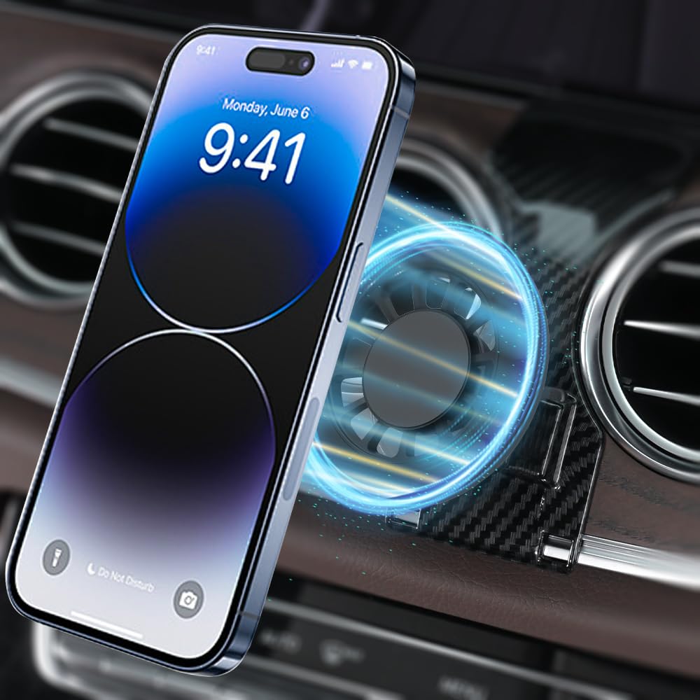 Zchan Car Phone Holder Mount for Ben-z E-Class 2017-2023 Car Accessories Car Mount 360°Rotation for Car Phone Holder Magnetic Hands Free Compatible…