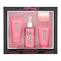 Ed Hardy 4 Pieces Gift Set for Women, (3.4 Ounce Body Mist + 1.7 Ounce Body Lotion + 1.7 Ounce Body Wash + 2.65 Ounce Shower Steamer)