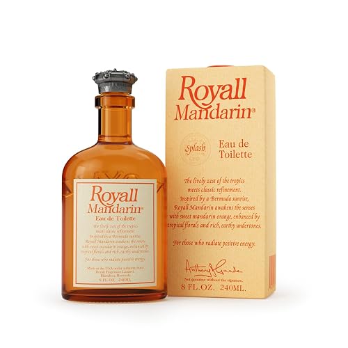 ROYALL MANDARIN, Men's Heritage Eau de Toilette, Bright Citrus Fragrance - 8 oz Splash