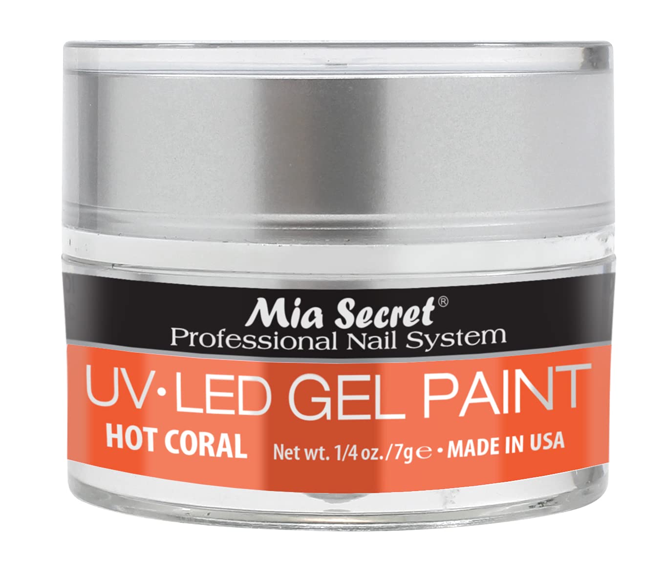 Mia Secret Professional Nail System UV/LED Gel Paint - 5 grams (Hot Coral) Beauty & Personal Care Mia Secret