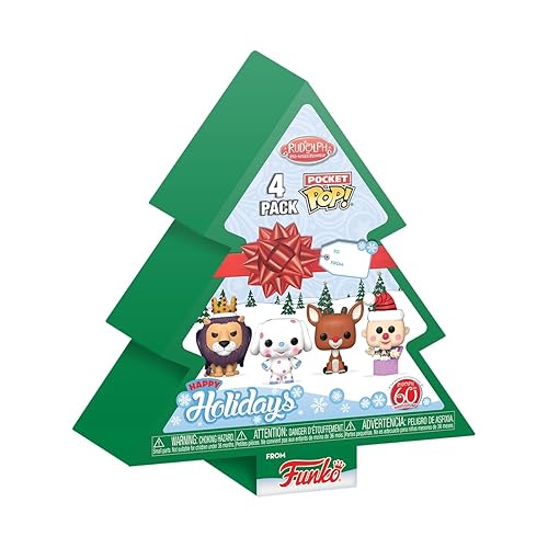 Funko Pocket POP! Rudolph - Tree Holiday Box - Rudolph The Red-Nosed Reindeer - Keychain Novelty Keyring - Collectable Mini Figure - Stocking Filler…
