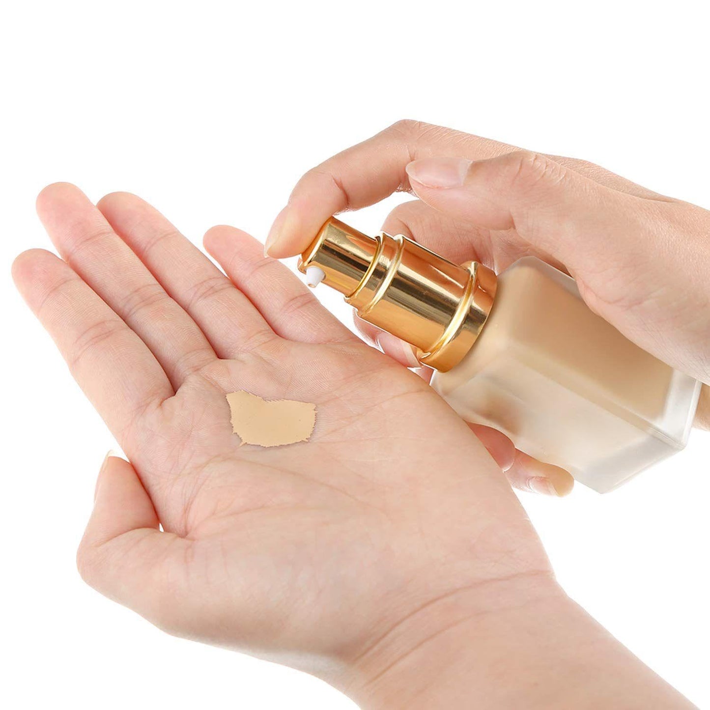 4 Pieces Replacement Foundation Pumps for Double Wear Foundation, Gold