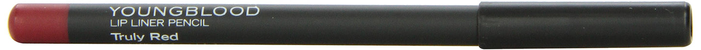 Youngblood Clean Luxury Cosmetics Lip Liner Pencil, Truly Red | Long Lasting Creamy Matte Lip Liner Pencil | Cruelty Free, Paraben Free, Gluten Free