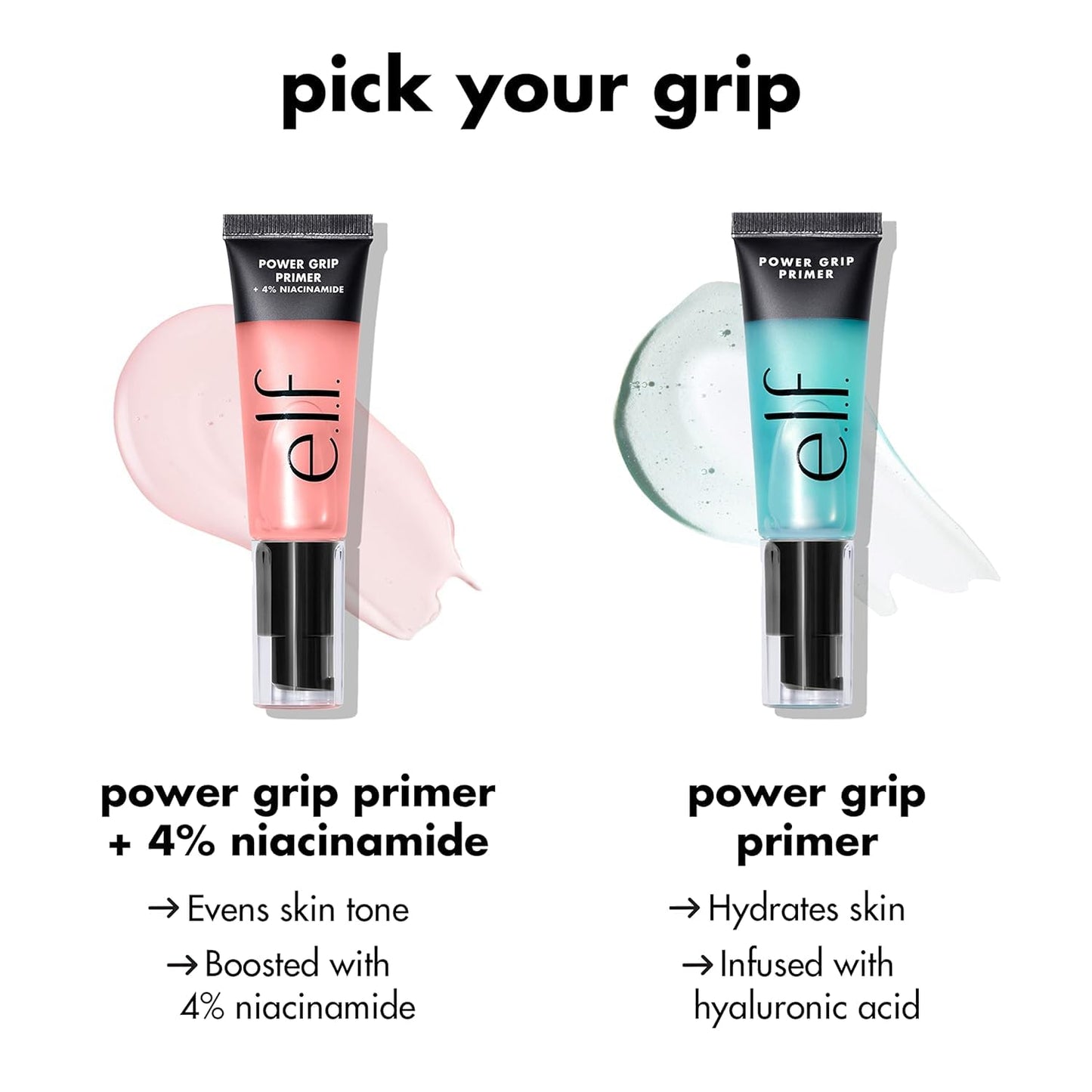 e.l.f. Power Grip Primer Mini, Gel-Based & Hydrating Face Primer for Smoothing Skin & Gripping Makeup, Moisturizing & Priming, Vegan & Cruelty-Free Beauty and Personal Care e.l.f.
