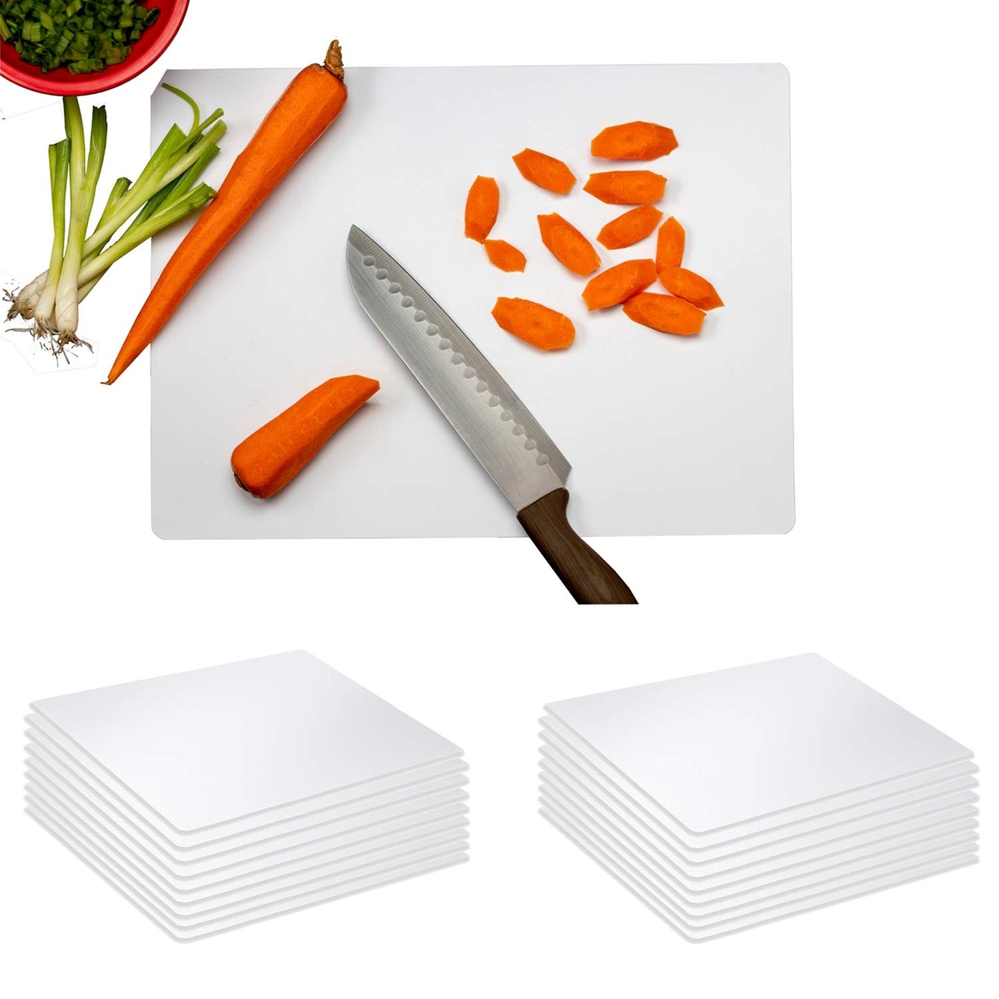 Crown Display 50 Count Premium Quality Disposable Cutting Boards ~10 Inch X 13.5 Inch Disposable Sheets For Kitchen And Commercial Use ~ Patent…