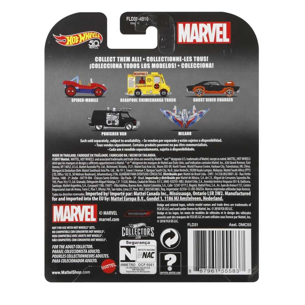 Hot Wheels Spider-Mobile Vehicle, 1:64 Scale