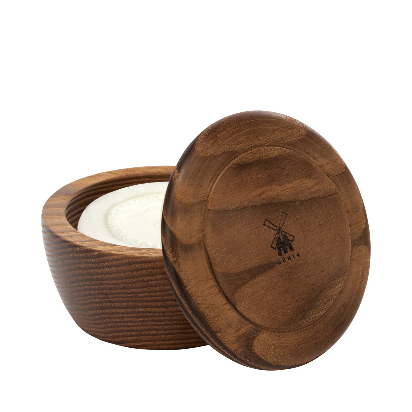 MÜHLE Wooden Bowl with Shaving Soap - Sea Buckthorn - 65 Grams - Shave Soap for Men - Steamed Ash Shaving Bowl - Rich & Light Soap Formula - Nurturing Beauty and Personal Care MÜHLE