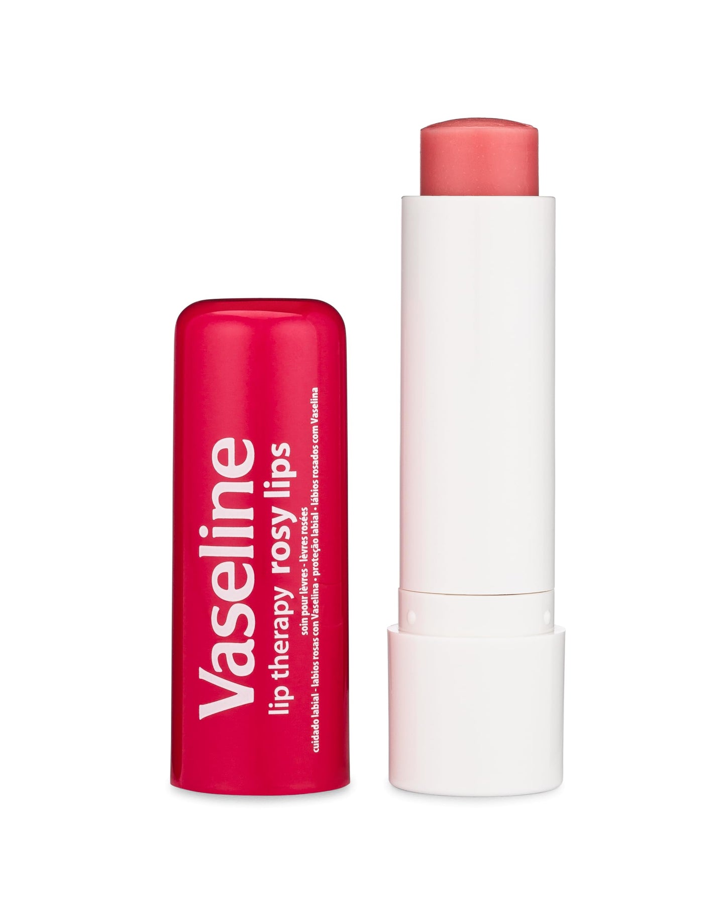 Vaseline Lip Therapy Care Rosy, Fast-Acting Nourishment, Ideal for Chapped, Dry, Cracked, or Damaged Lips, Lip Balm, 2-Pack of 2, 0.16 Oz Each, 4 Lip