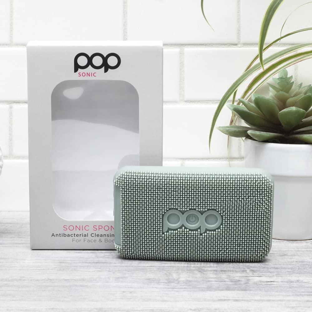 Pop Sonic Sponge - The Ultimate Face & Body Cleanser - Grey Beauty and Personal Care Pop Sonic