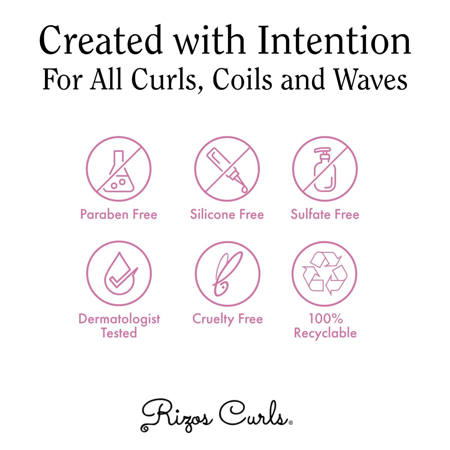 Rizos Curls Curl Defining Cream – Frizz Control, Defines & Moisturizes Wavy, Curly, Coily Hair, Adds Shine, Softens, Sulfate & Paraben-Free