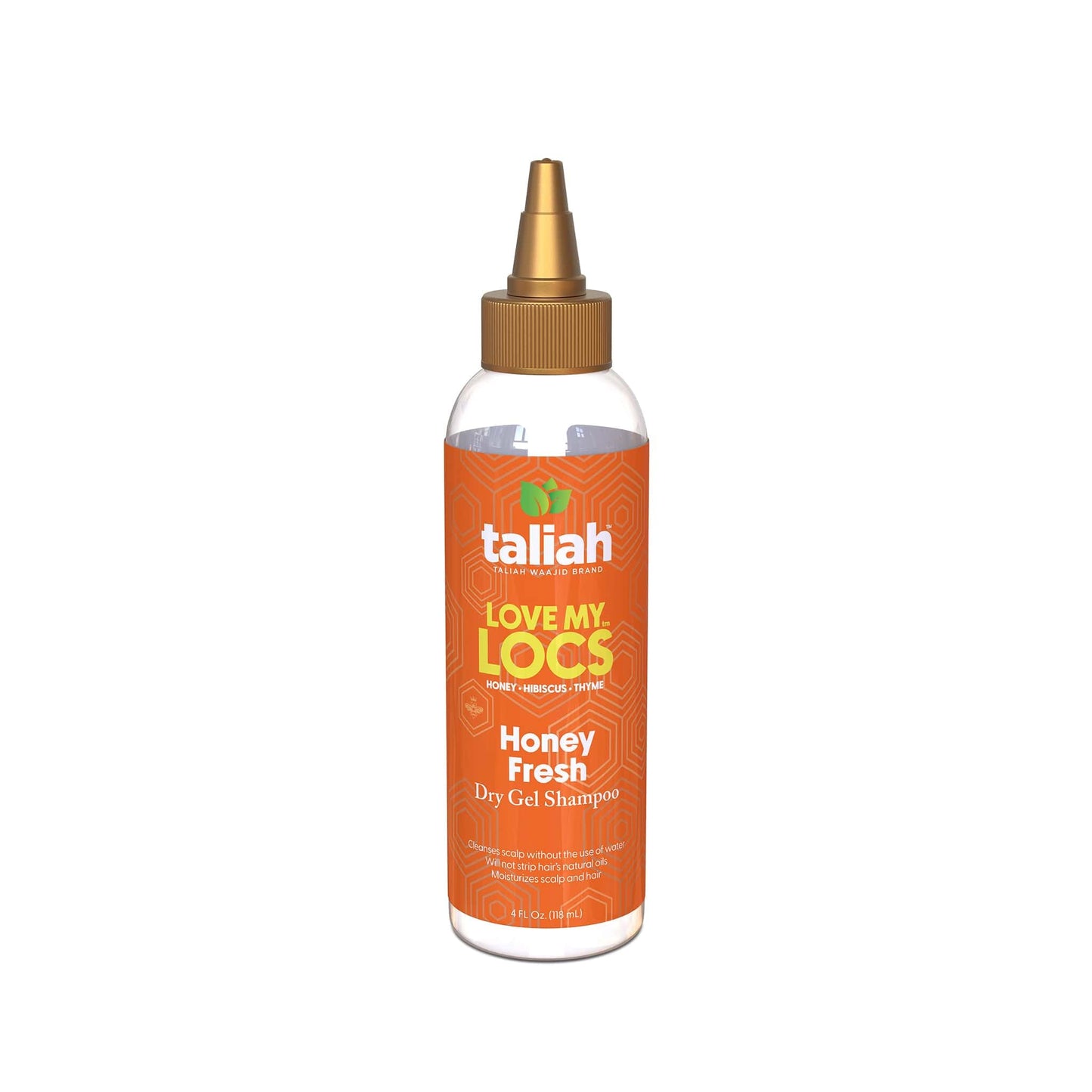Taliah Waajid Love My Locs Honey Fresh Dry Gel Shampoo 4oz - No-Rinse Scalp Cleanser for Locs, Braids, Twists & Protective Styles