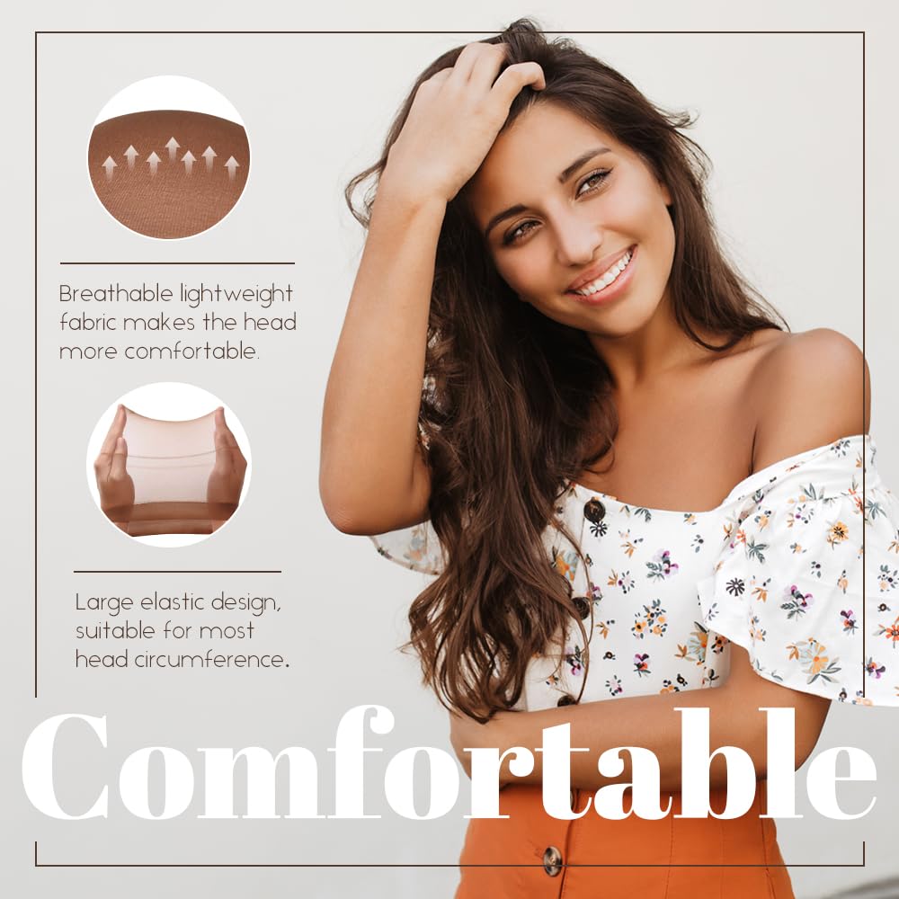 MYKURS Dark Brown Wig Caps for Women, Stocking Cap for Lace Front Wig, Brown Wig Cap for Chocolate Skin Tone, 24 PCS Beauty and Personal Care MYKURS