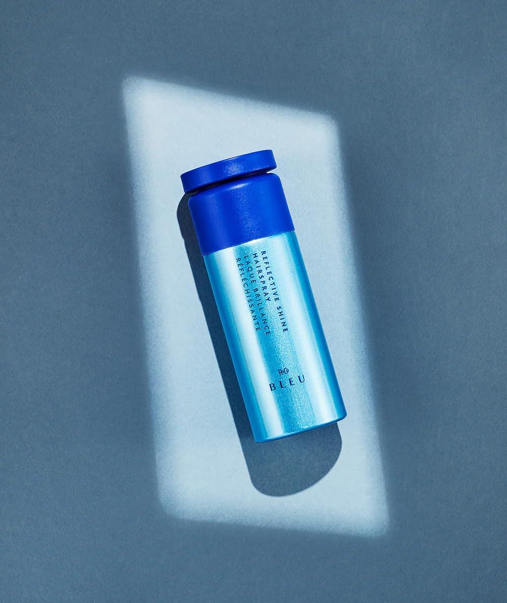 R+Co BLEU Reflective Shine Hairspray - Mirror-Like Shine, Lightweight Hold, Adds Instant Glamour, Keeps Hair Soft and Sleek with Brazilian Tucuma