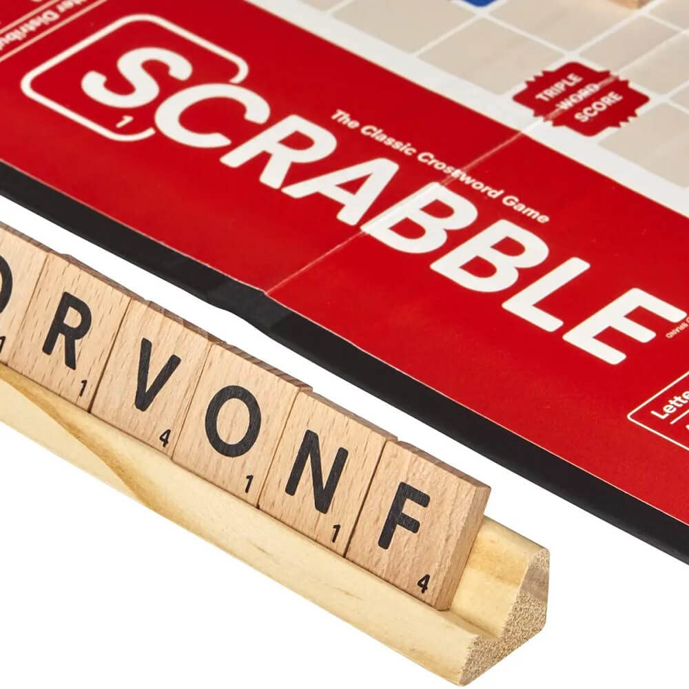 Hasbro Gaming Scrabble Board Game, Classic Word Games for Kids Ages 8 and Up, Fun Family Game for 2-4 Players, The Classic Crossword Game