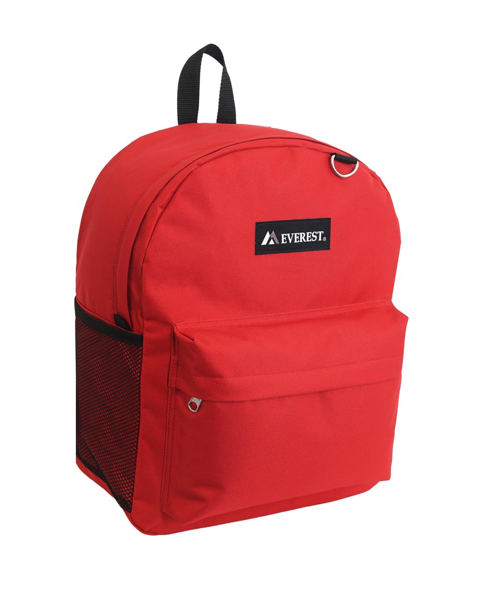 Everest Classic Laptop Backpack w/Dual Side Mesh Pocket
