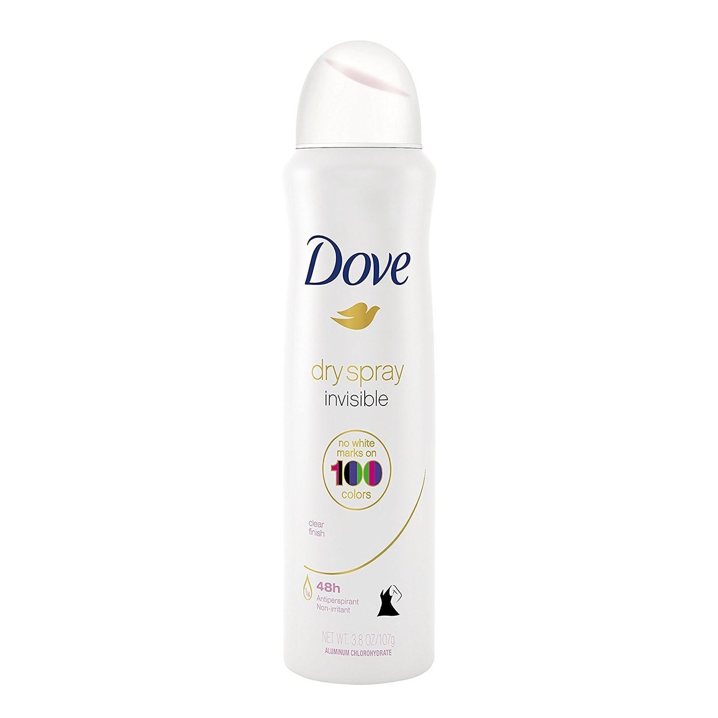 Dove Antiperspirant Dry Spray - Invisible - Clear Finish - 3.8 OZ (107 g) Per Can - Pack of 3 Cans Beauty and Personal Care Dove