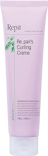 Repit Repair’s Curling Creme | Korean Curl Defining Cream | Leave-In Hair Essence Treatment for Wavy, Curly Hair | RepitUSA