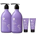 Luseta Biotin Shampoo and Conditioner Set with Argan Oil for Damaged Hair Repair, Growth and Thickening - Full Size and Travel Size (2x16.9 oz +