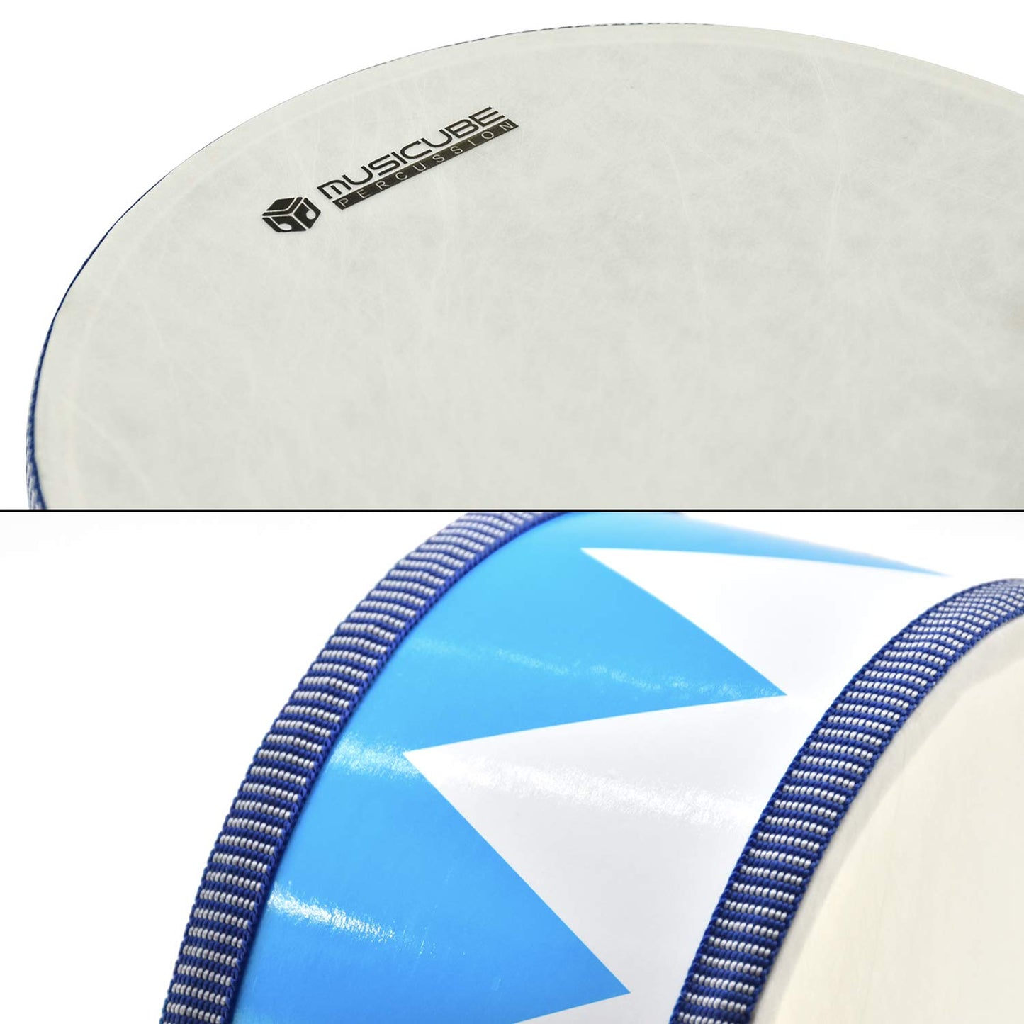 MUSICUBE Kids Drum Set – 8" Wooden Drum Toy with Strap & Sticks, Educational Sensory Musical Instrument Gift for Toddlers Boys & Girls