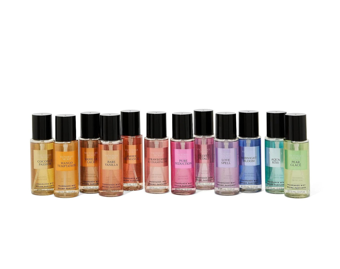 Victoria's Secret Ultimate Fragrance Exploration Body Mist Set , 0.21 Fl Oz (Pack of 12), Total - 2.5 Fl oz