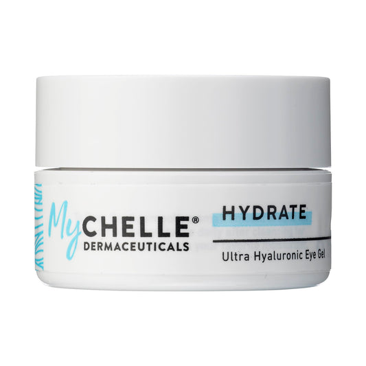 MyChelle Dermaceuticals Ultra Hyaluronic Eye Gel 0.45 oz – Hydrating Vegan Formula to Plump Skin & Reduce Fine Lines and Wrinkles