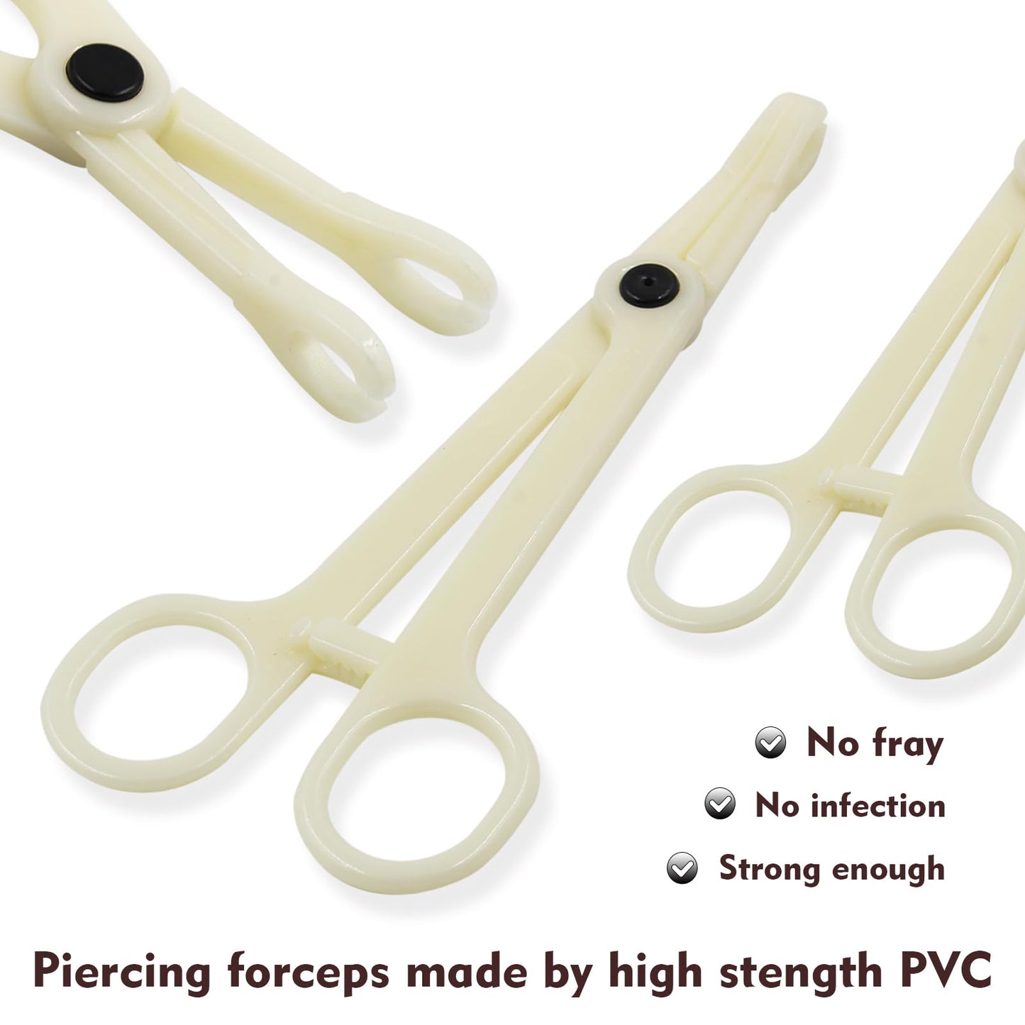 Rayyl Body Piercing Kit - 43Pcs Professional Piercing Tool Kit with 12G 14G 16G 18G 20G Piercing Needles, Clamps for Ear Nose Belly Button Lip Tongue Beauty and Personal Care Rayyl