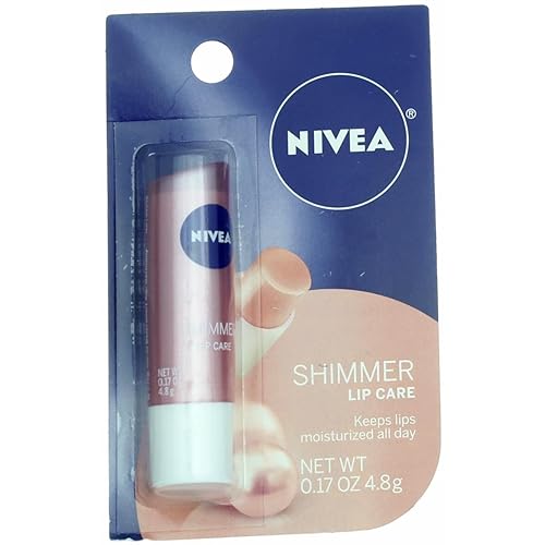 NIVEA Shimmer Radiant Lip Care 0.17 oz (Pack of 5)