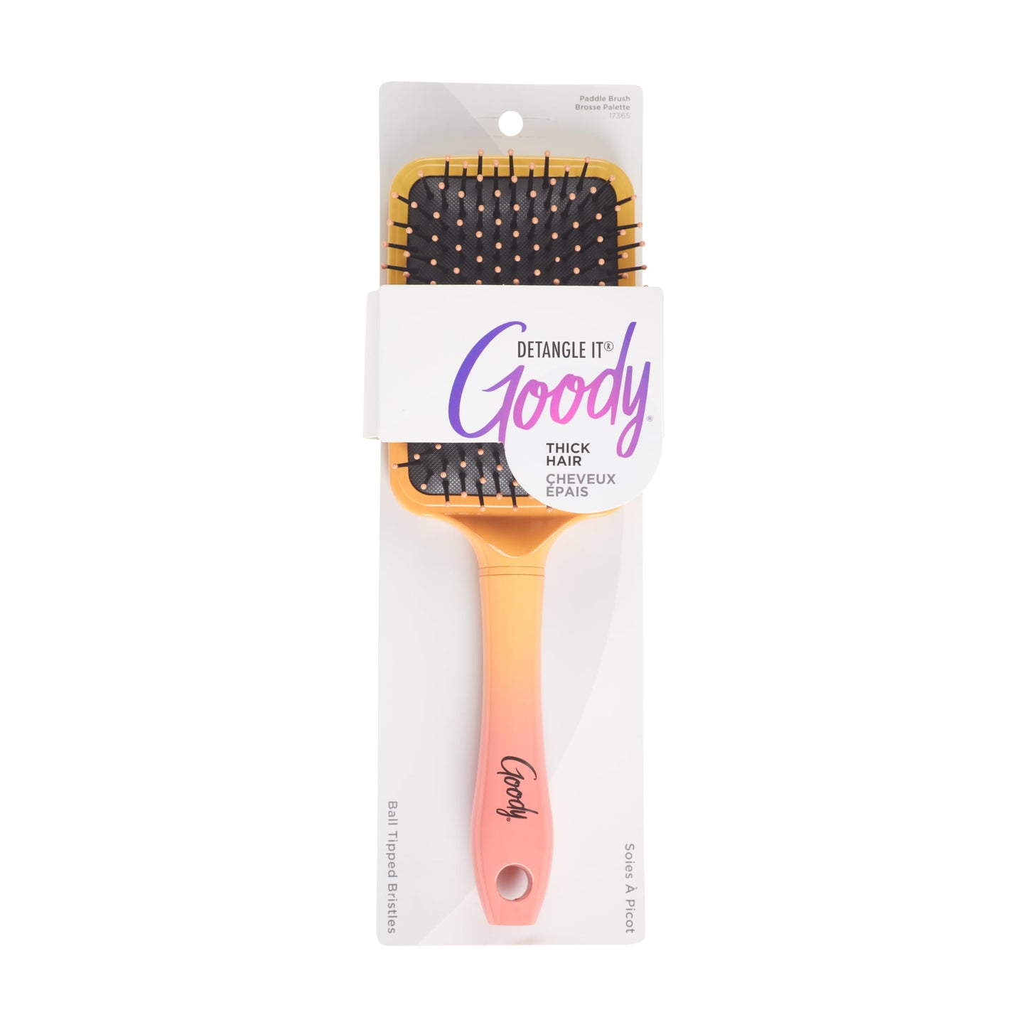 Goody Dream It Paddle Detangle Brush – Flexible Bristles for Tangles, Knots & Frizz Control | Detangling & Styling Brush for Thick Hair, Ombre