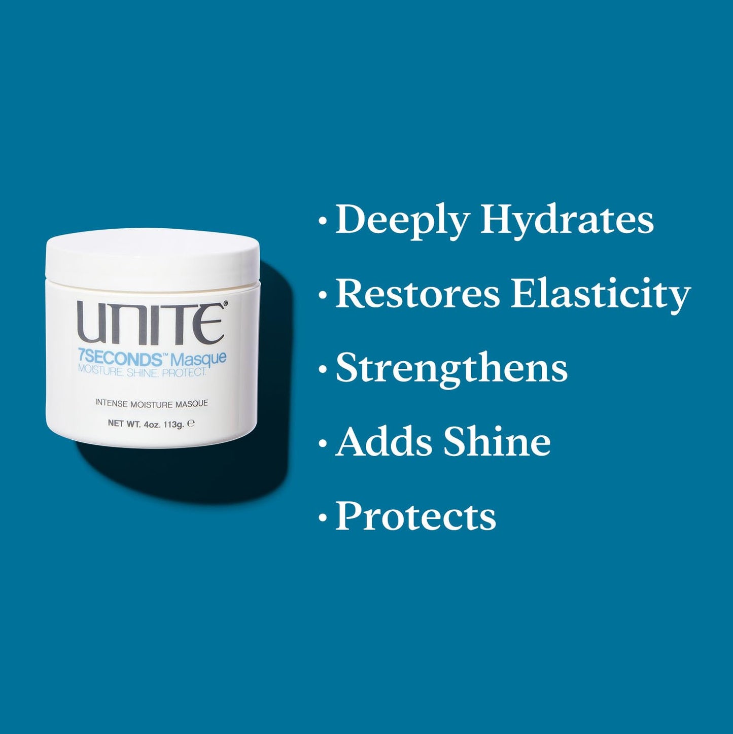 UNITE Hair - 7SECONDS Masque - Deep Conditioning Treatment for All Hair Types - Restores Elasticity, Hydrates, Strengthens & Adds Shine