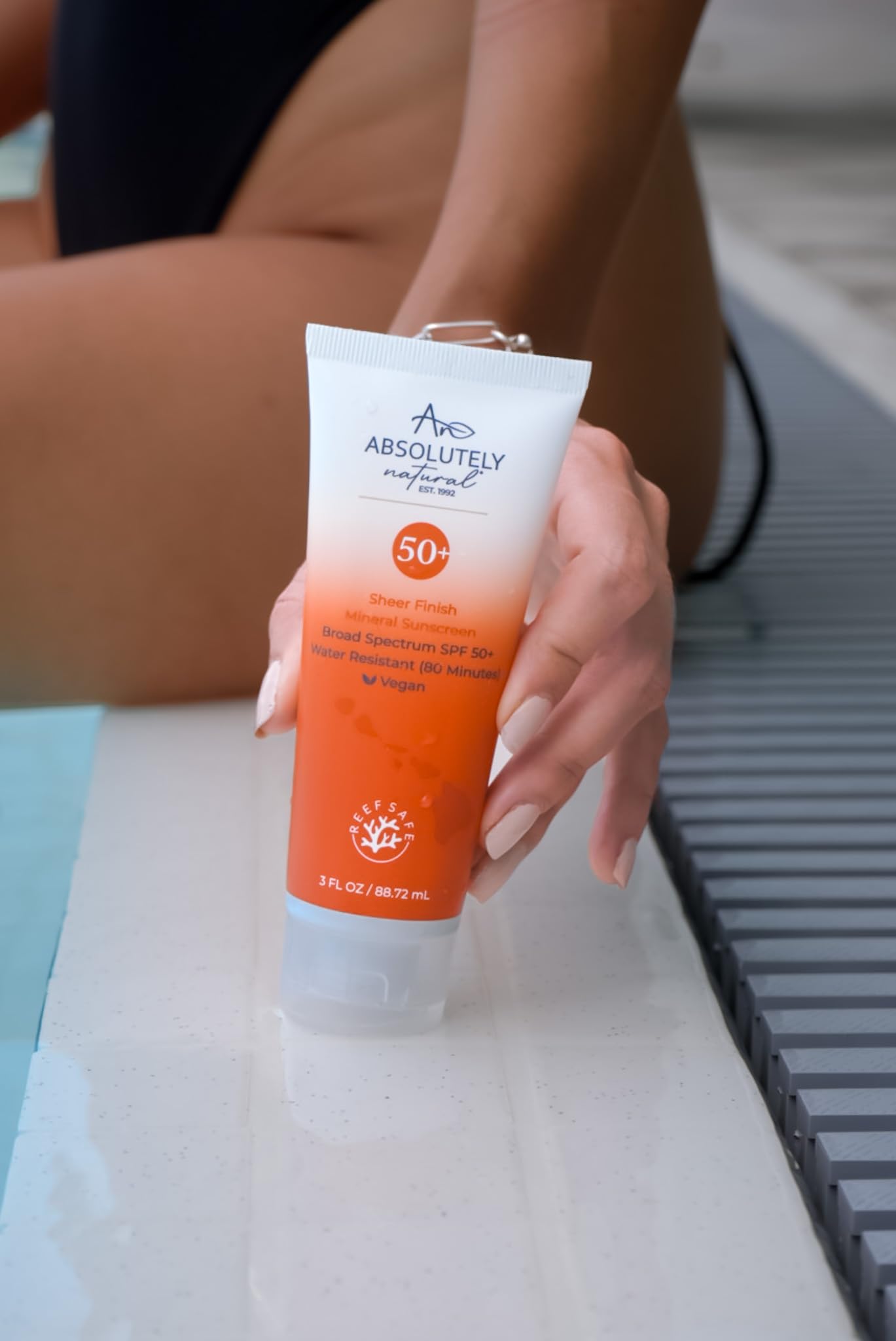 Absolutely Natural SPF 50+ Mineral Sunscreen Lotion - Anti-Aging Sunblock for Body & Face, Made with Rose Hips, Aloe, Zinc Oxide and Other Cruelty